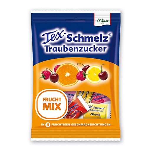 SOLDAN Tex Schmelz Traubenzucker Frucht-Mix Beutel