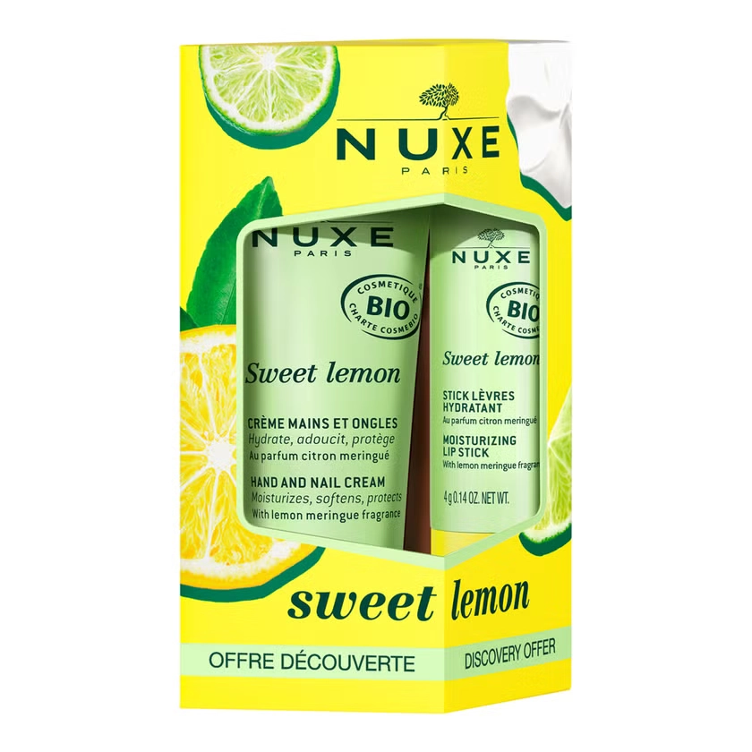 NUXE Set 24 Sweet Lemon Lippenstift+Handcreme