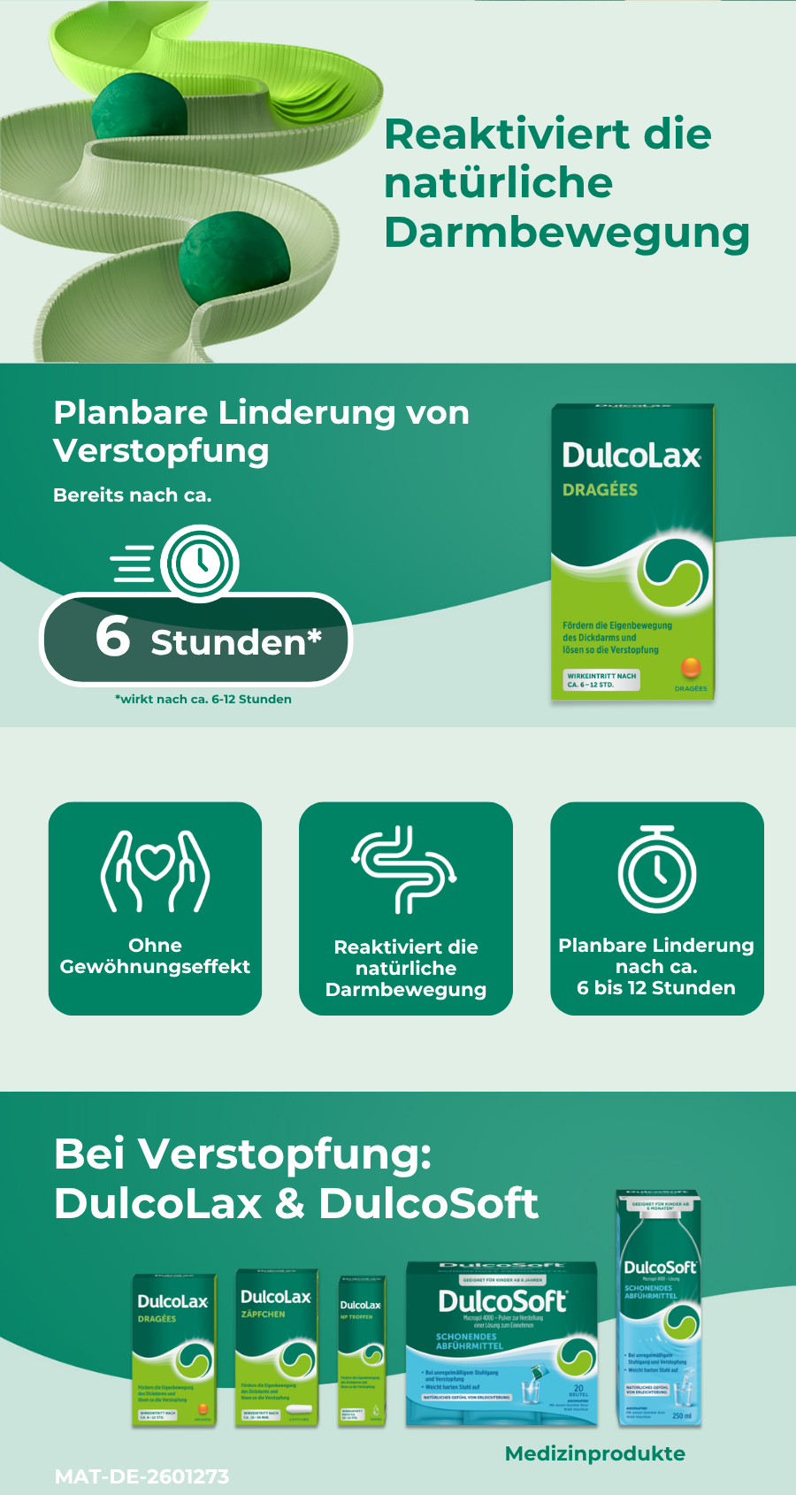 Dulcolax Wirkung im Dickdarm