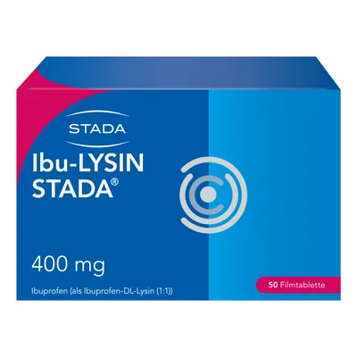 Ibu-Lysin STADA® 400 mg für schnelle Hilfe bei Kopfschmerzen, Regelschmerzen & Zahnschmerzen