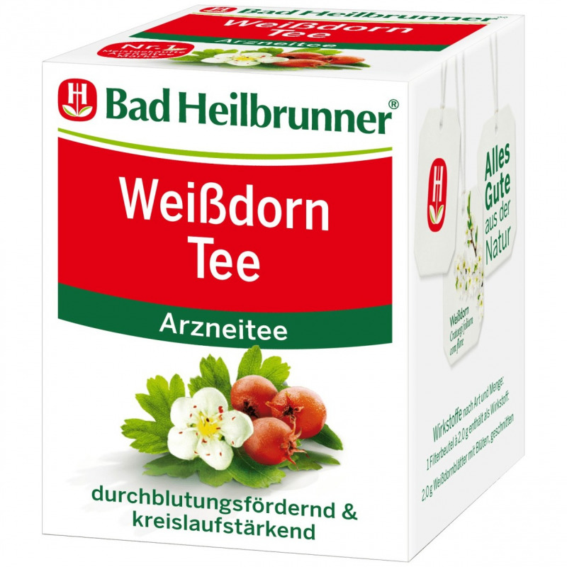 BAD HEILBRUNNER Weißdorn Tee Filterbeutel