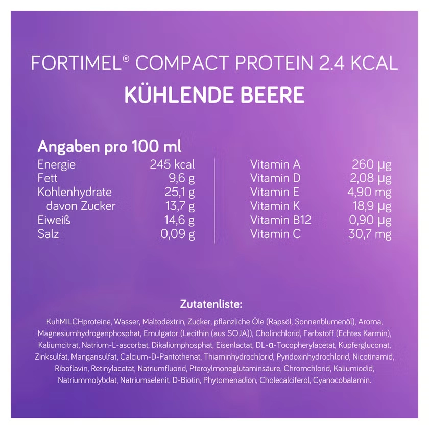 FORTIMEL Compact Protein 2.4 kcal kühlende Beere