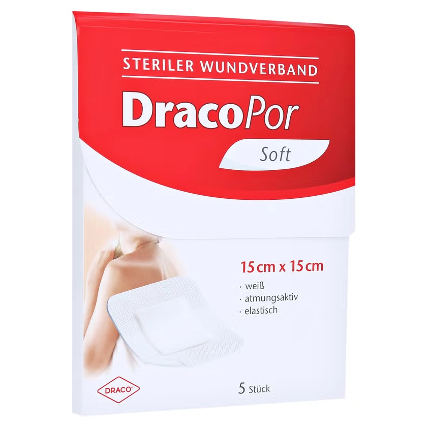 DRACOPOR Wundverband 15x15 cm steril
