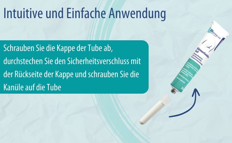 Behrend Hämorrhoiden-Gel mit Hyaluronsäure und Trehalose für innere und äußere Hämorrhoiden