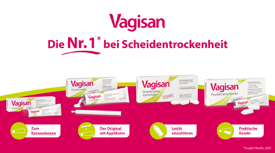 Vagisan FeuchtCreme mit Applikator hormonfrei bei Scheidentrockenheit