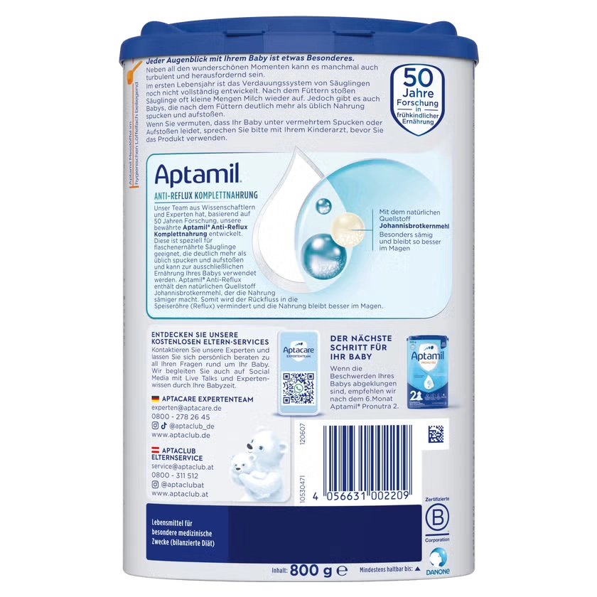 APTAMIL Anti-Reflux Komplettnahrung Pulver