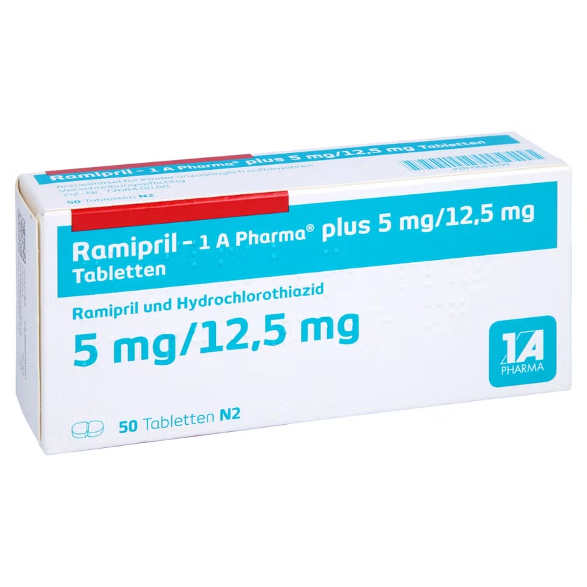 RAMIPRIL-1A Pharma plus 5 mg/12,5 mg Tabletten