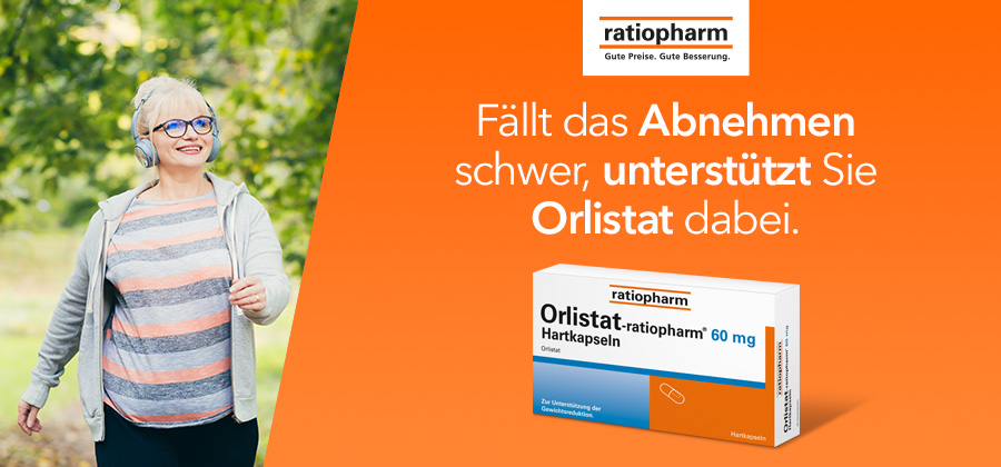 Orlistat-ratiopharm 60 mg zur Unterstützung beim Abnehmen