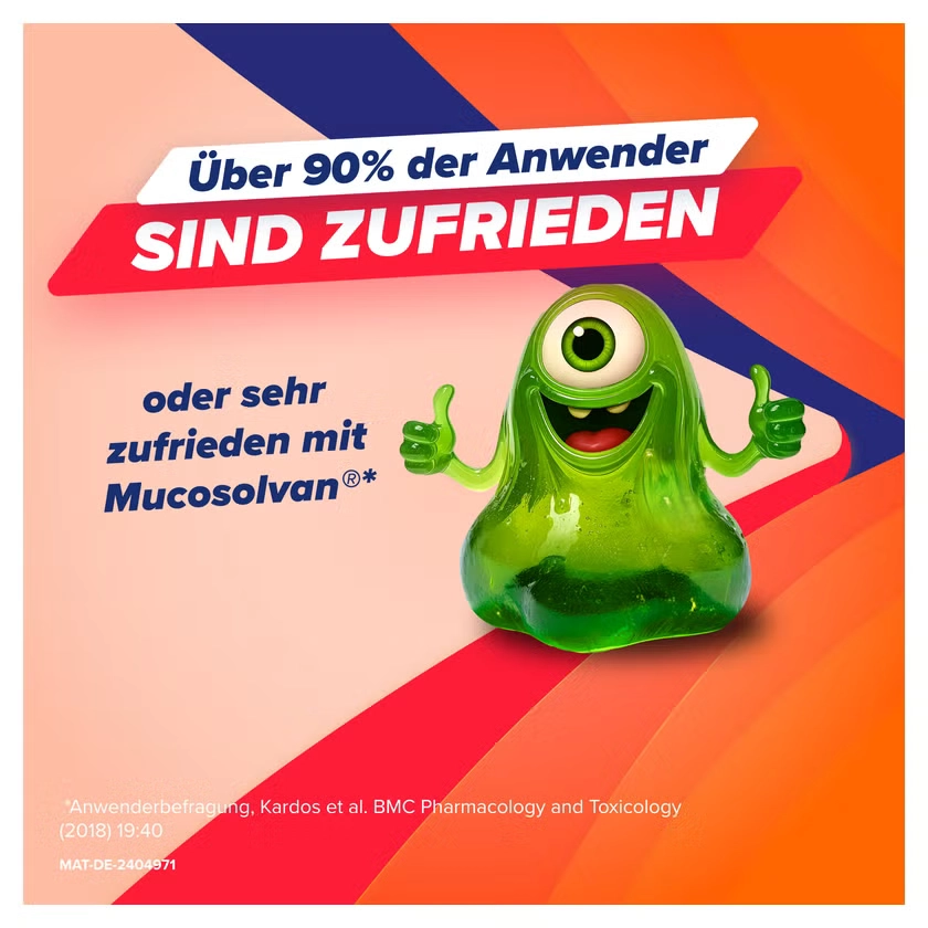 Mucosolvan® 1mal täglich Retardkapseln bei festsitzendem Husten, starker Verschleimung & zähem Schleim