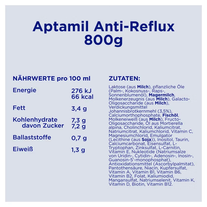 APTAMIL Anti-Reflux Komplettnahrung Pulver