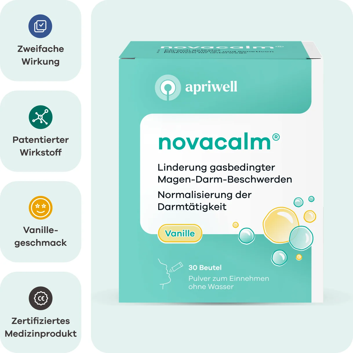 NOVACALM vanille Apriwell Beutel
