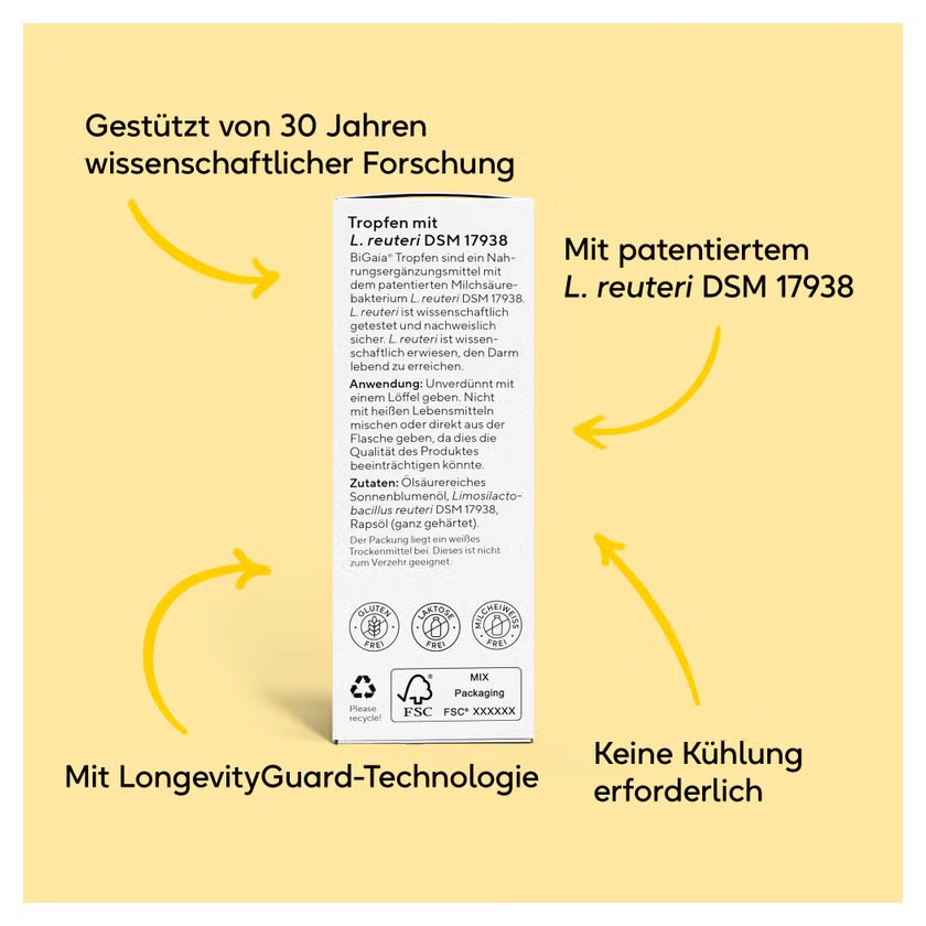 BiGaia Tropfen – Bei Säuglingskoliken, Blähungen & Schreibaby