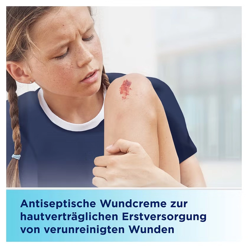 Bepanthen® Antiseptische Wundcreme bei infektionsgefährdeten Schürfwunden, Schnittwunden & Kratzwunden
