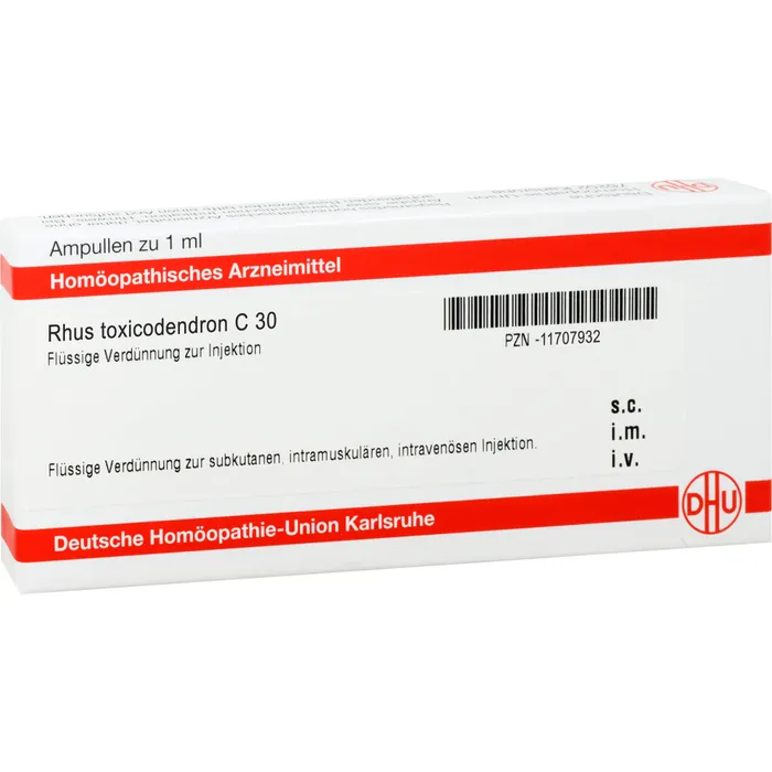 RHUS TOXICODENDRON C 30 Ampullen