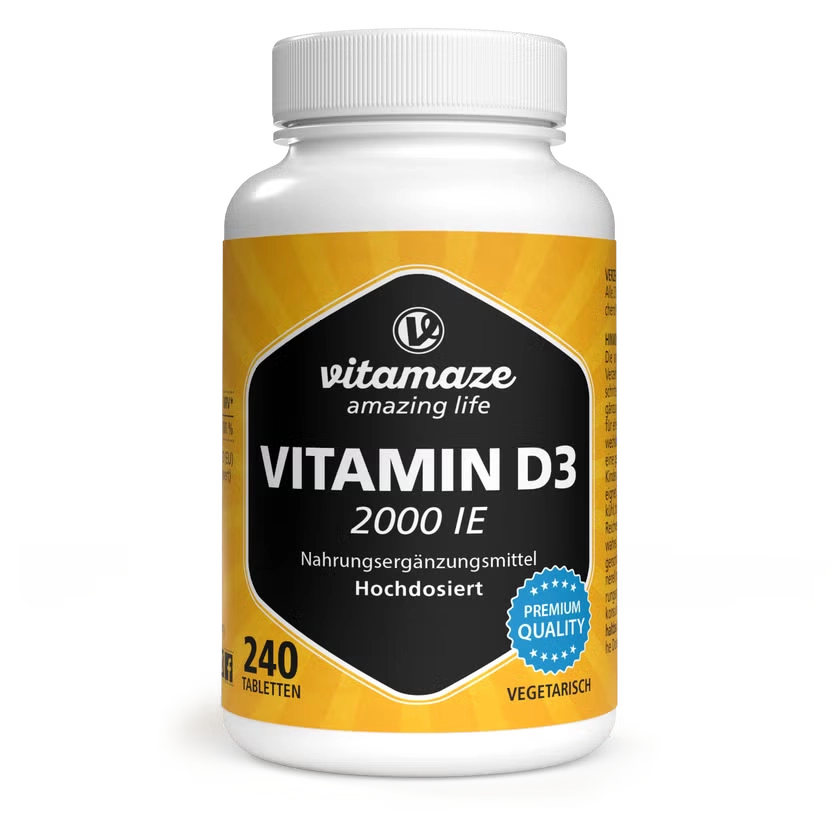 VITAMIN D3 2.000 I.E. vegetarisch Tabletten