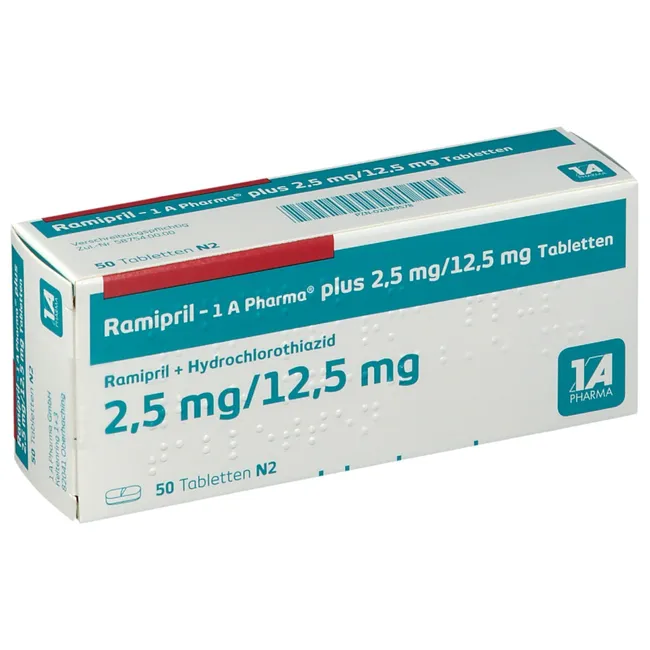 RAMIPRIL-1A Pharma plus 2,5 mg/12,5 mg Tabletten