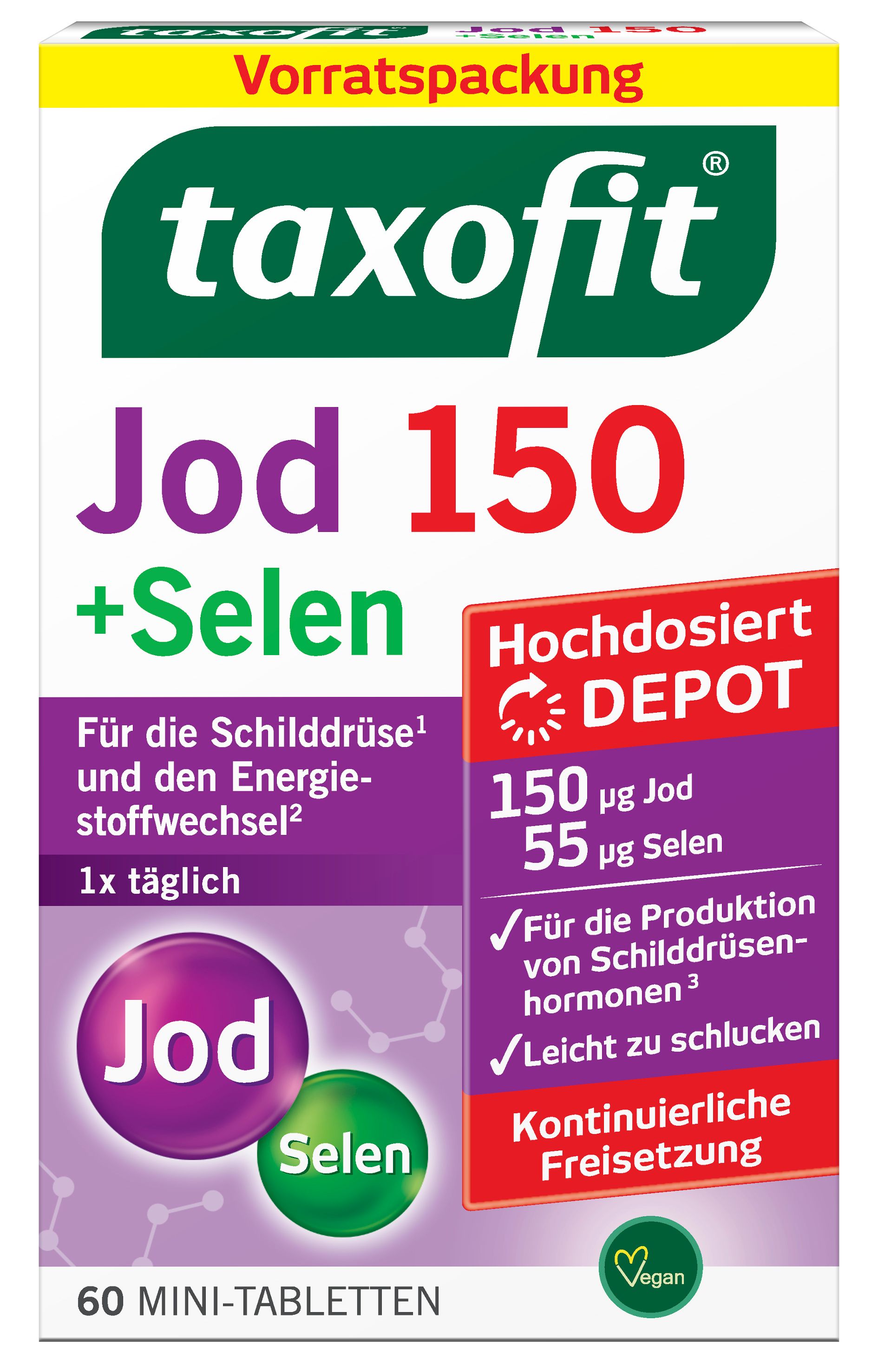 TAXOFIT Jod 150+Selen Tabletten