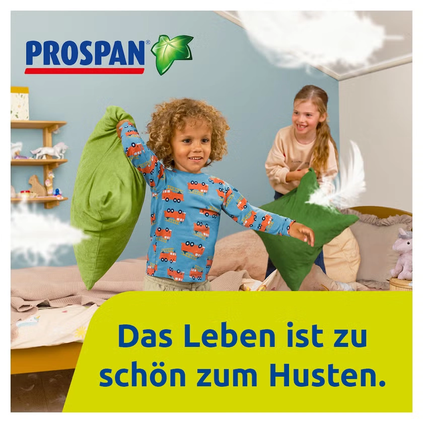 Prospan Hustensaft für Kinder bei festsitzendem Schleim, Husten & Hustenreiz - Kirschgeschmack