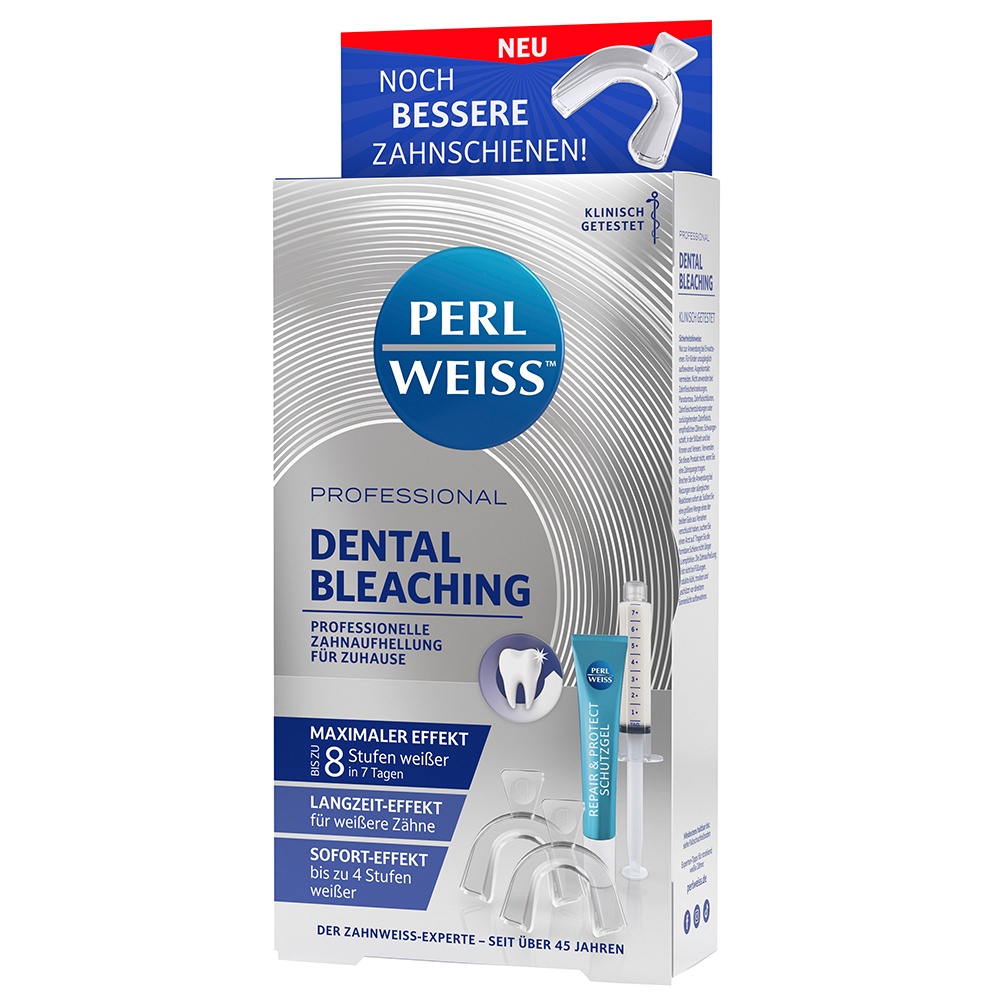 PERLWEISS Dental Bleaching bis zu 8 Stufen weißer