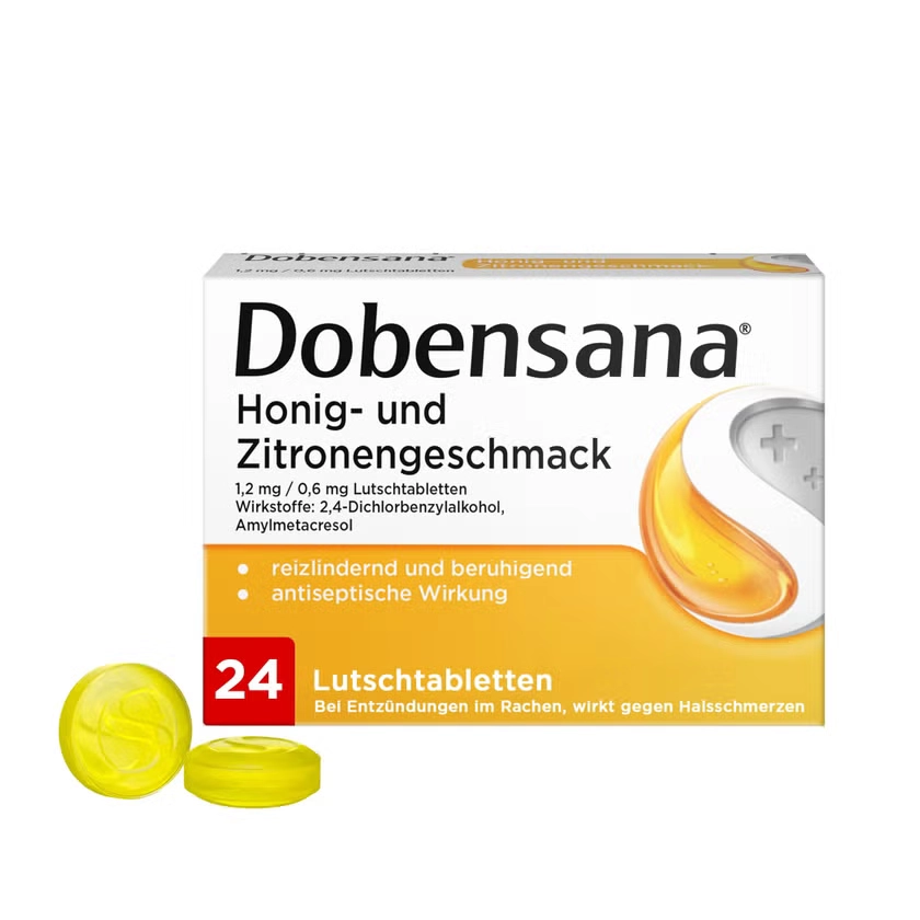 Dobensana Honig & Zitrone Lutschtabletten – Bei Halsschmerzen