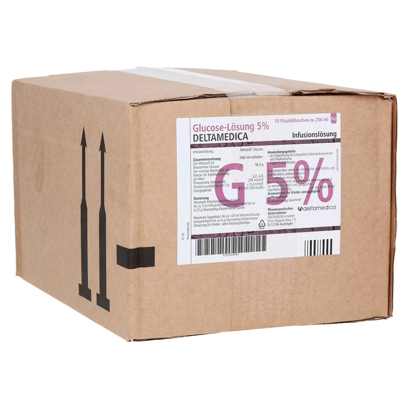 GLUCOSE 5% DELTAMEDICA Infusionslösung Plastikfl.