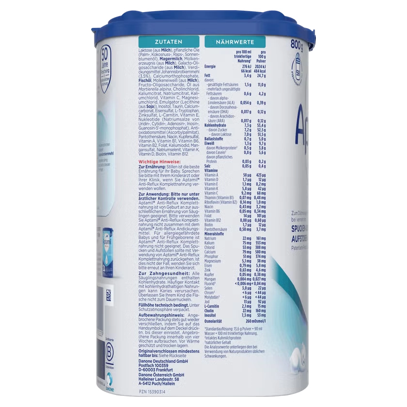 APTAMIL Anti-Reflux Komplettnahrung Pulver