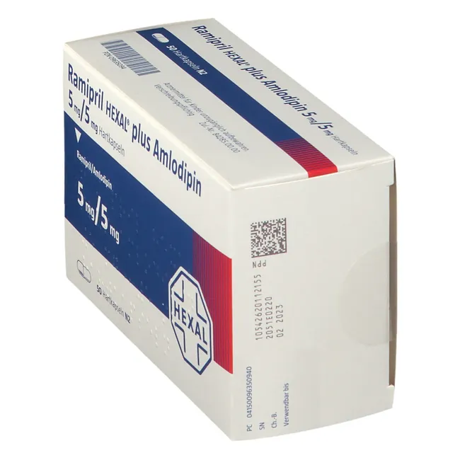 RAMIPRIL HEXAL plus Amlodipin 5 mg/5 mg Hartkaps.