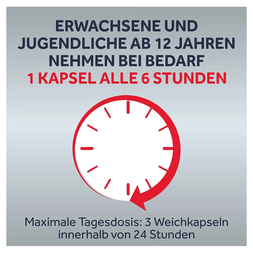 Nurofen® 400 mg Ibuprofen Weichkapseln bei Kopfschmerzen, Regelschmerzen & Fieber -  schnell wirkende Kapseln