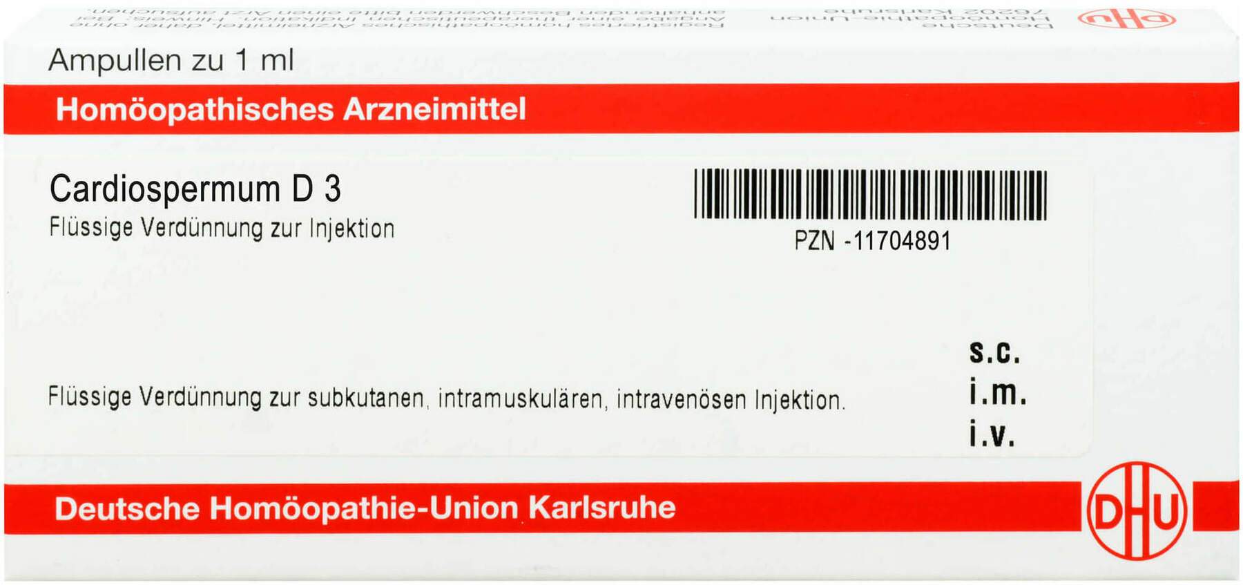 CARDIOSPERMUM D 3 Ampullen