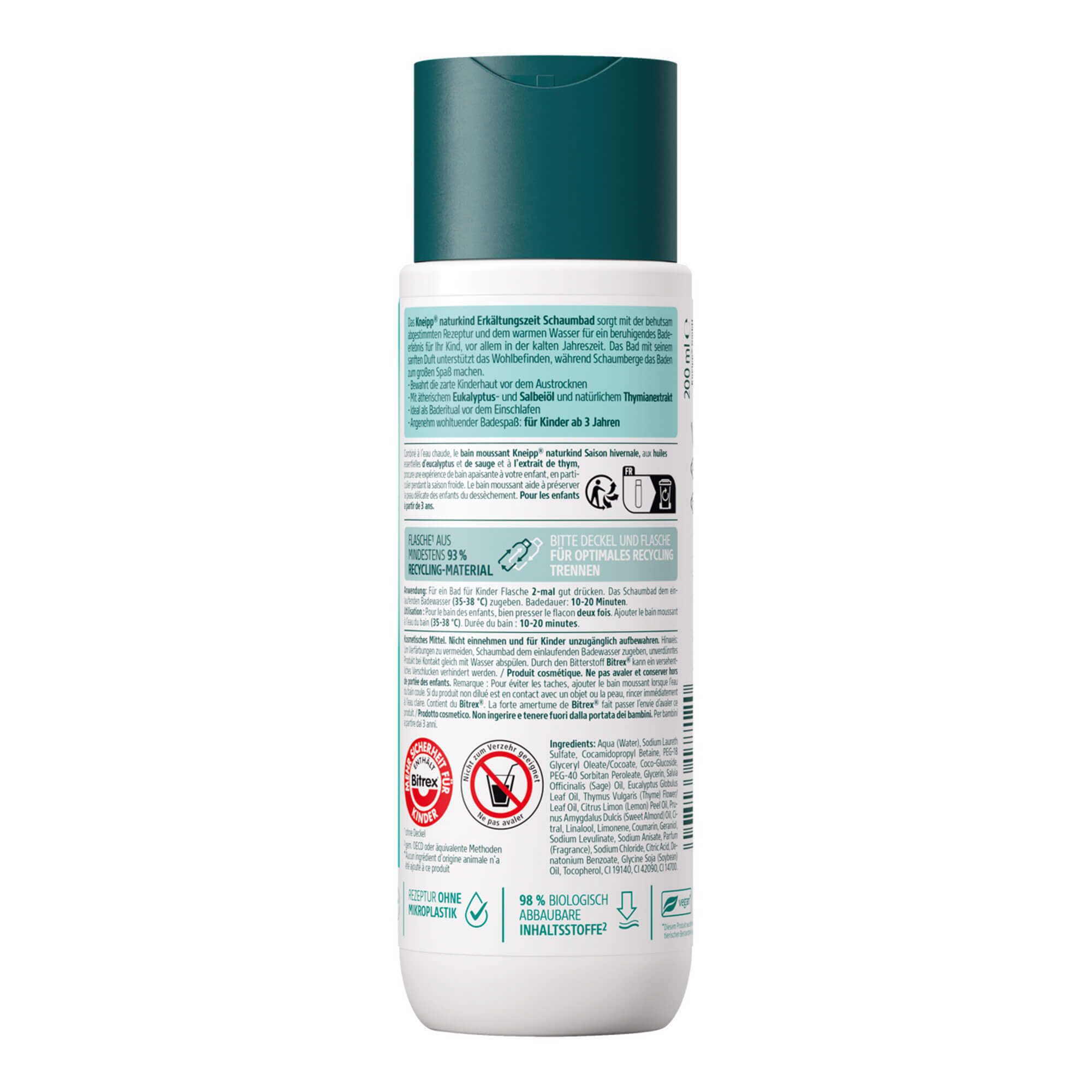 KNEIPP naturkind Erkältungszeit Schaumbad