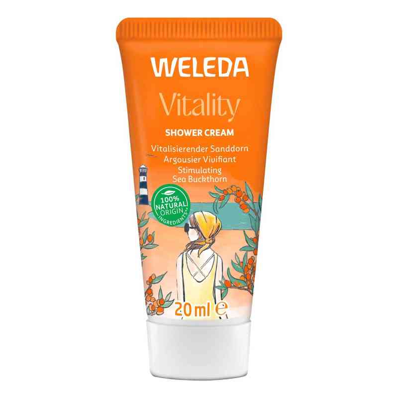 WELEDA Vitality Shower Cream Sanddorn vitalisier.