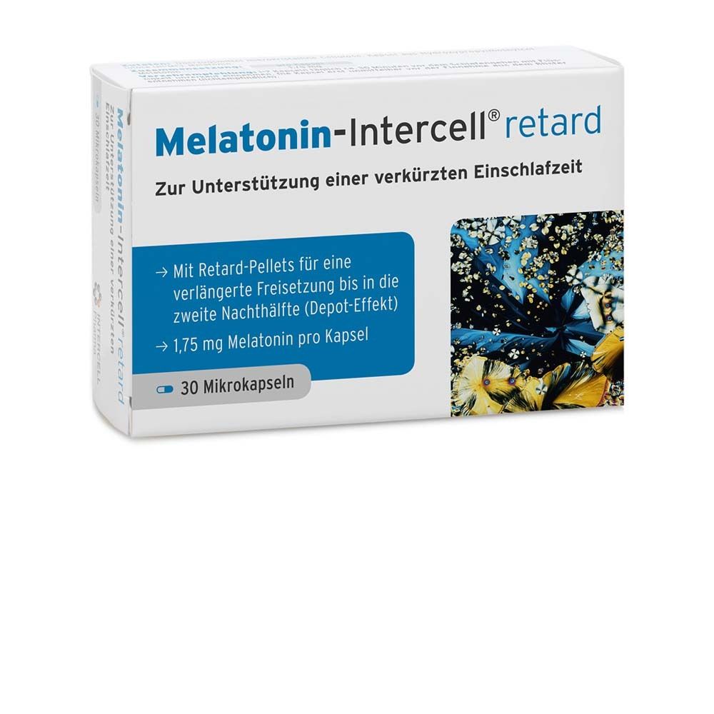 Melatonin-Intercell retard – 1,75 mg Melatonin in Retard-Pellets