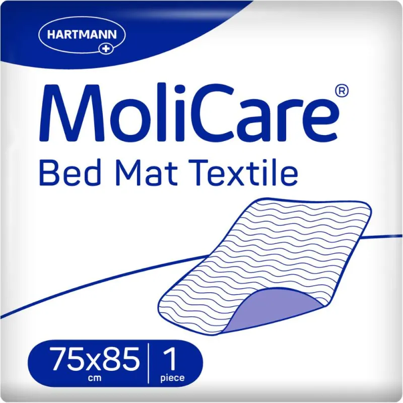 MOLICARE Bed Mat Textile 75x85 cm ohne Flügel