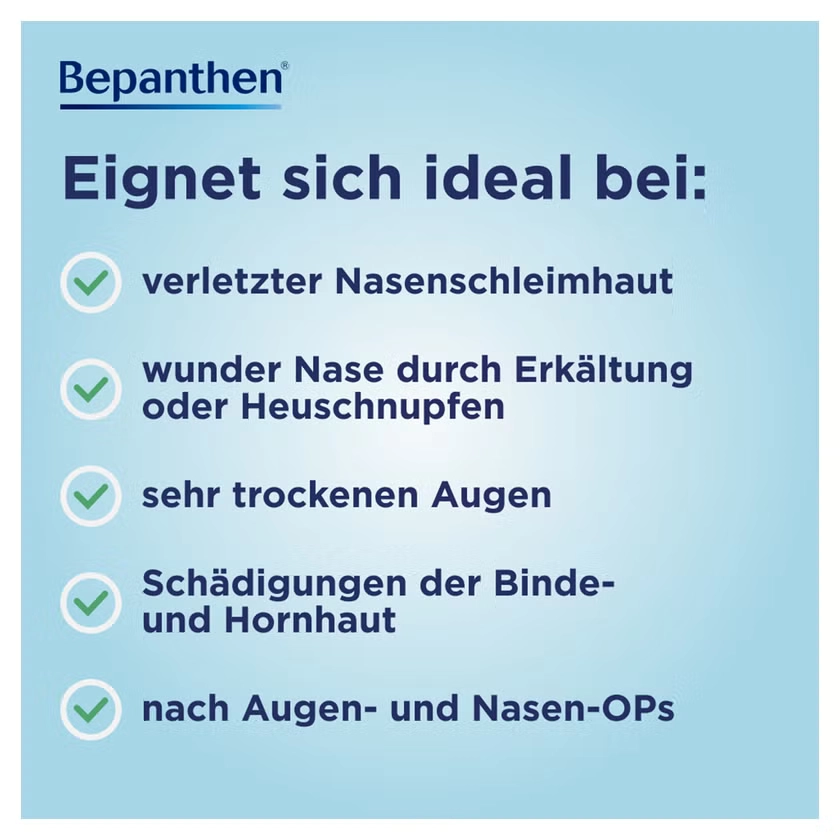 Bepanthen® Augen- und Nasensalbe bei wunder Nase, trockenen & gereizten Augen