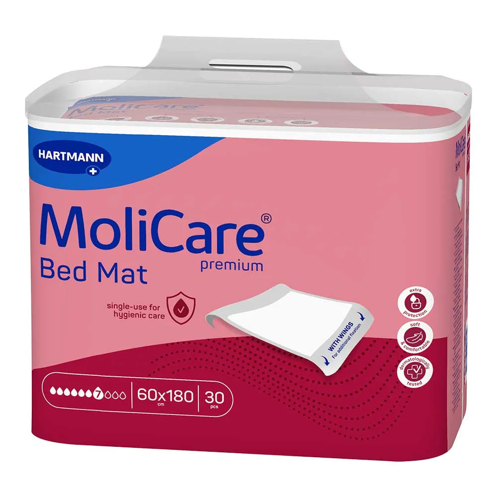 MOLICARE Premium Bed Mat 7 Tropfen m.Flü.60x180 cm