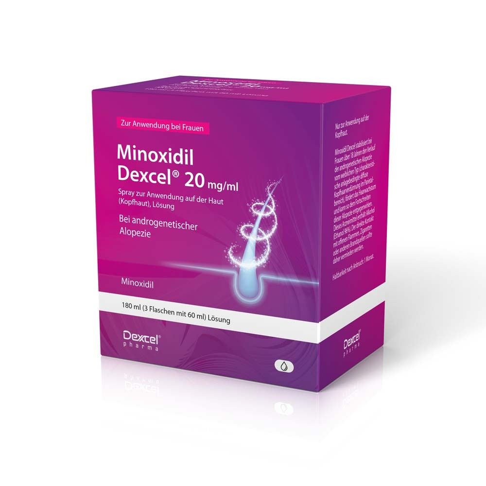 MINOXIDIL Dexcel 20 mg/ml Spray z.Anw.a.d.Kopfhaut