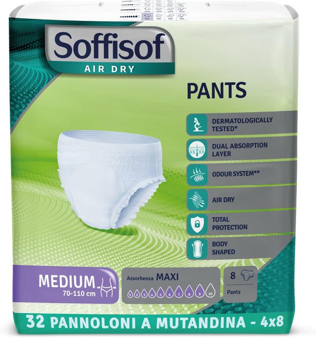 SOFFISOF Pants Air Dry Pull-up maxi M
