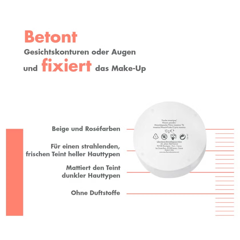 AVENE Couvrance Mosaik-Puder naturel m.Schwämmchen