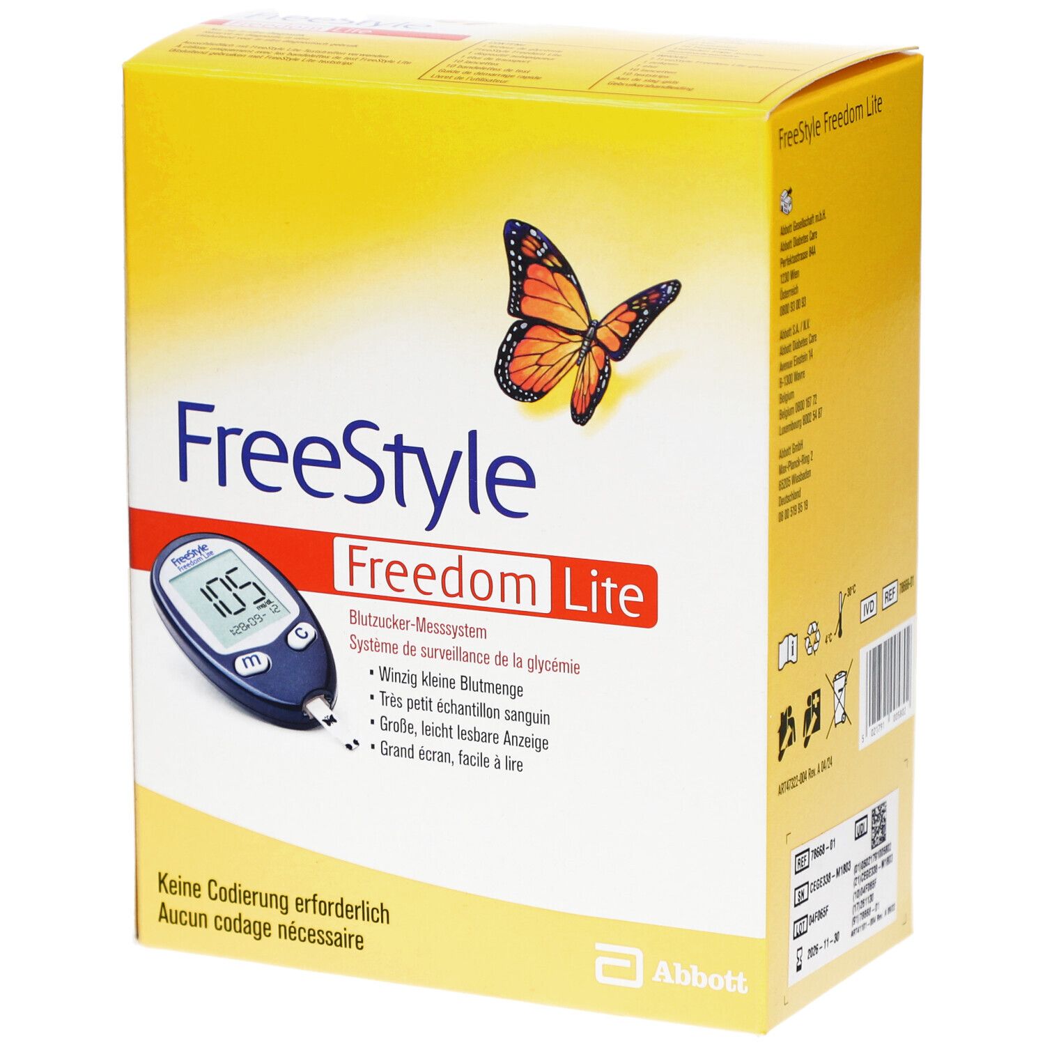 FREESTYLE Freedom Lite Set mg/dl ohne Codieren