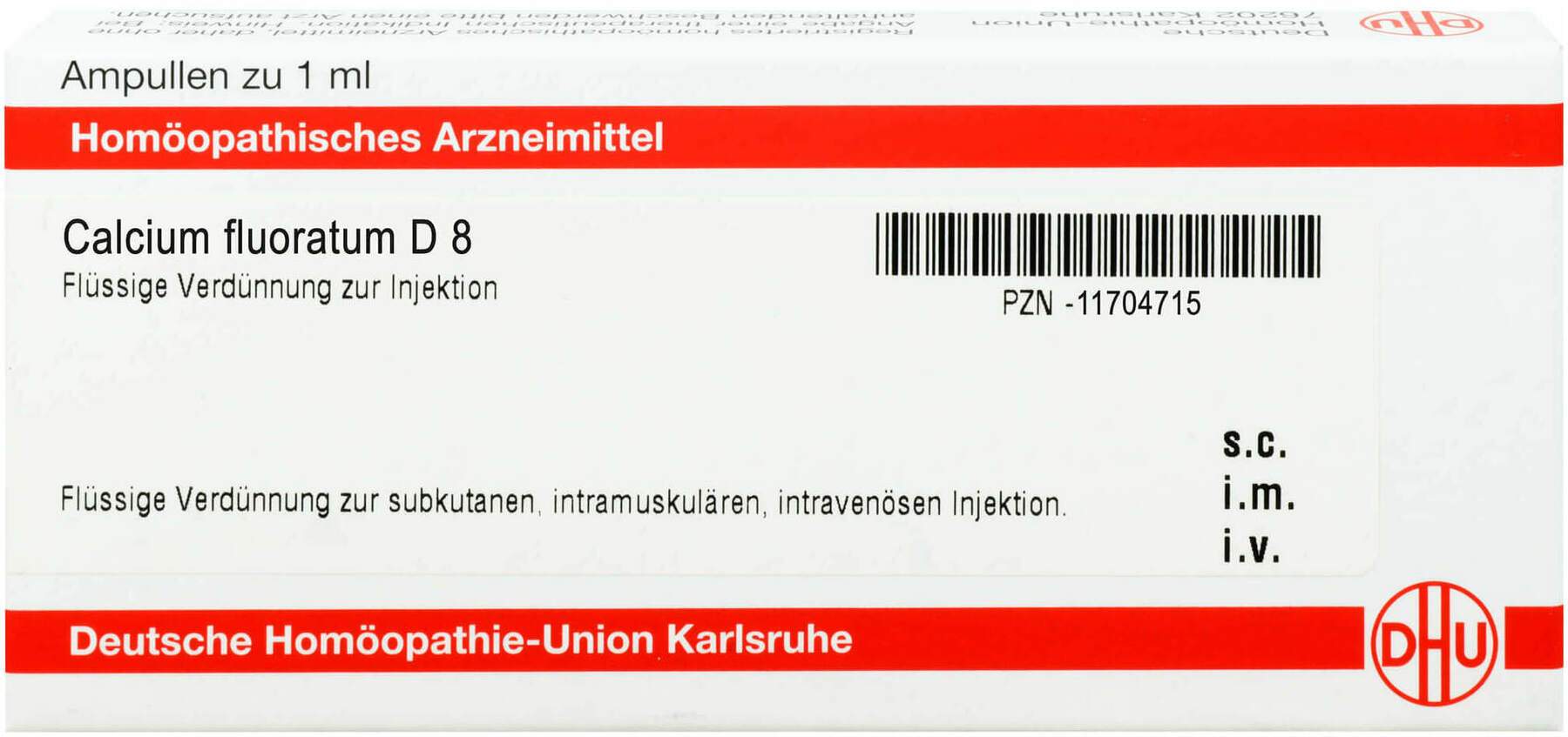 CALCIUM FLUORATUM D 8 Ampullen