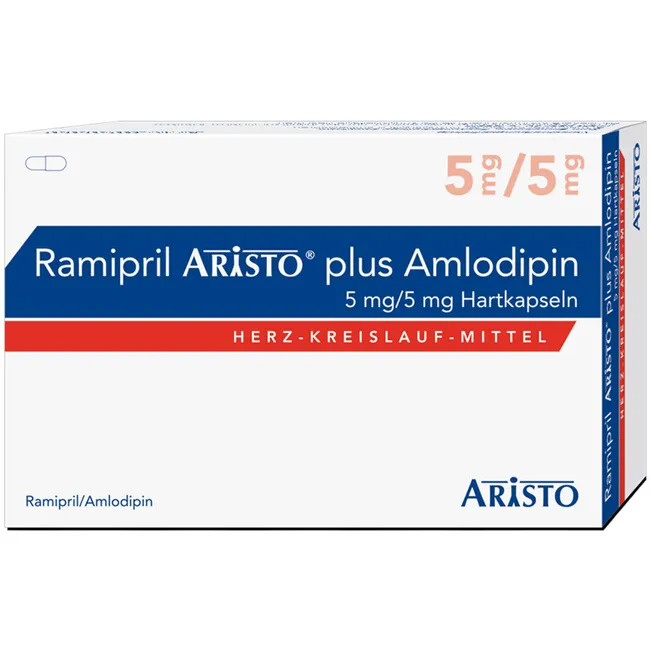 RAMIPRIL Aristo plus Amlodipin 5 mg/5 mg Hartkps.