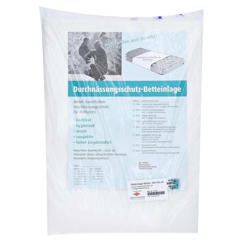 BETTEINLAGE Molton 90x150 cm
