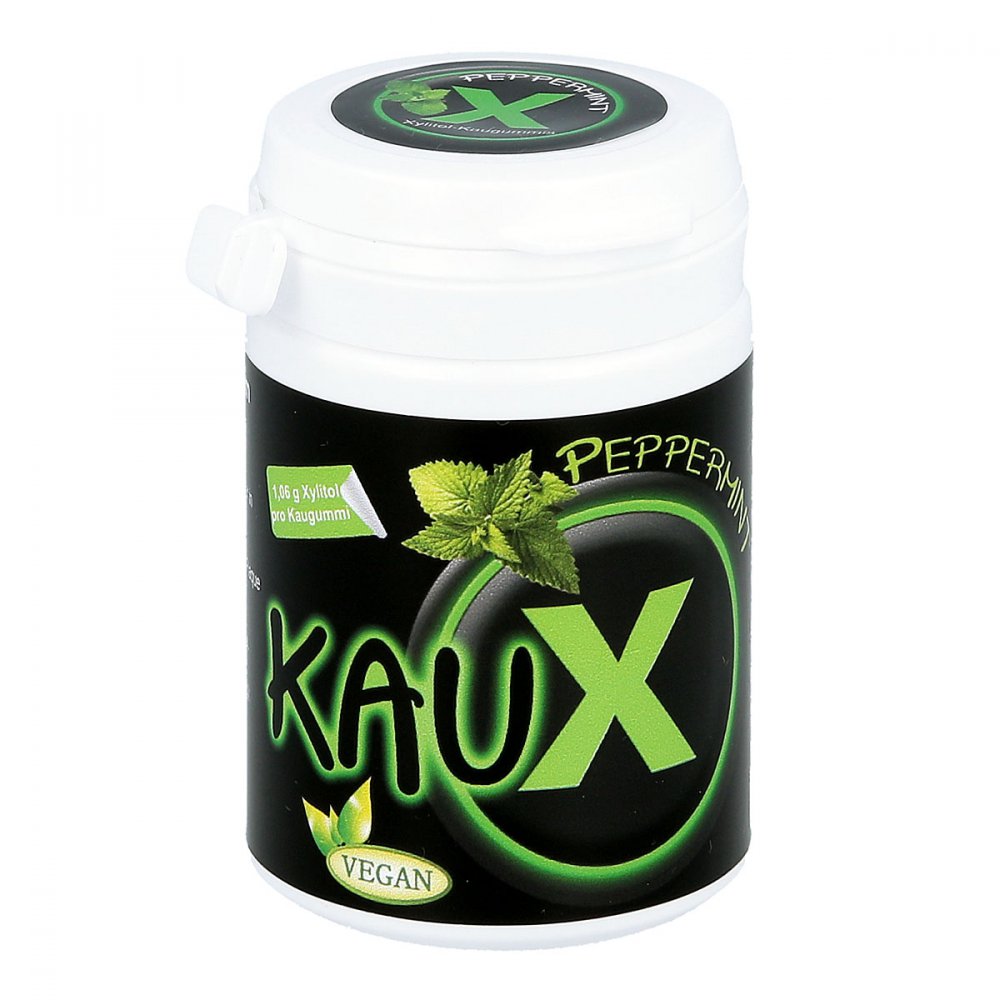 KAUX Zahnpflegekaugummi Peppermint mit Xylitol