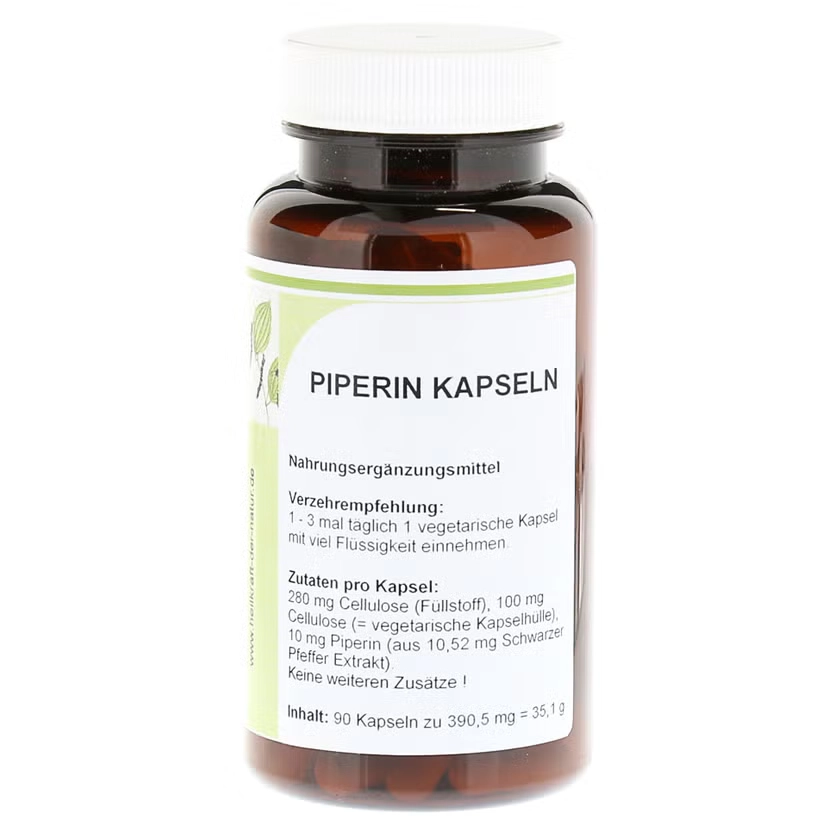 PIPERIN schwarz Pfeffer Extrakt Kapseln