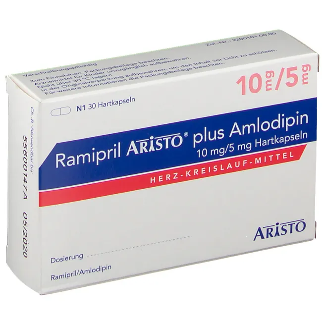 RAMIPRIL Aristo plus Amlodipin 10 mg/5 mg Hartkps.