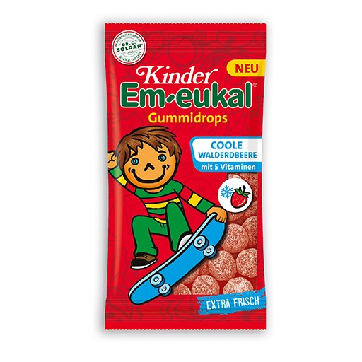EM-EUKAL Kinder Gummidrops coole Walderdbeere zh.