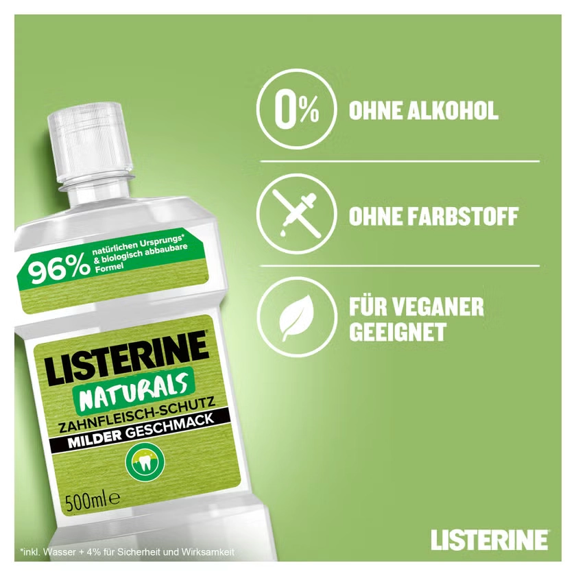 LISTERINE NATURALS Zahnfleisch-Schutz Mundspülung