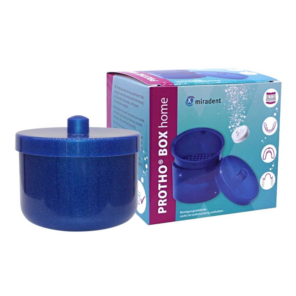 MIRADENT Protho Box Home blau Glitzer