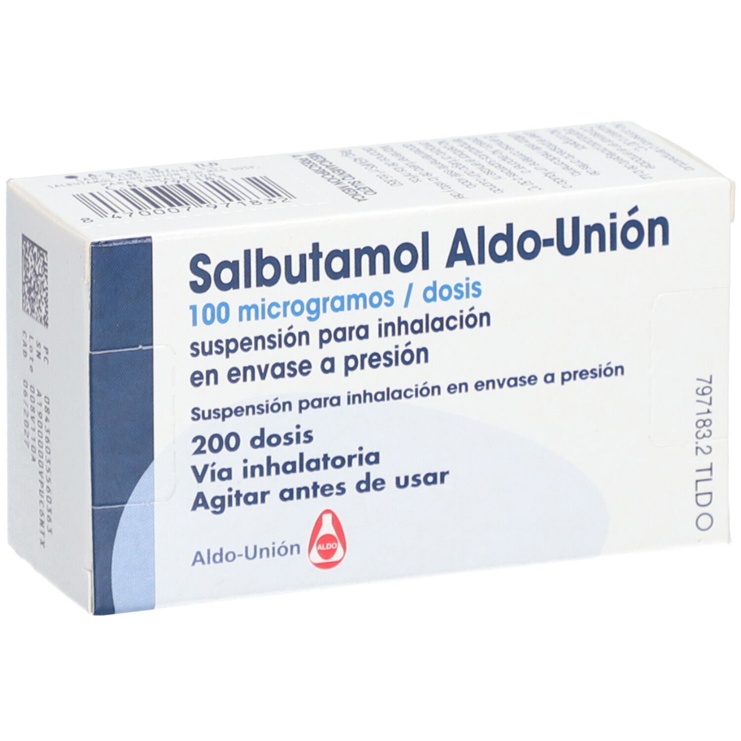 SALBUTAMOL Aldo-Union 100 μg/Sprühstoß Spanien