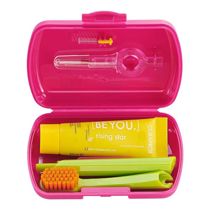 CURAPROX Travel-Set rot